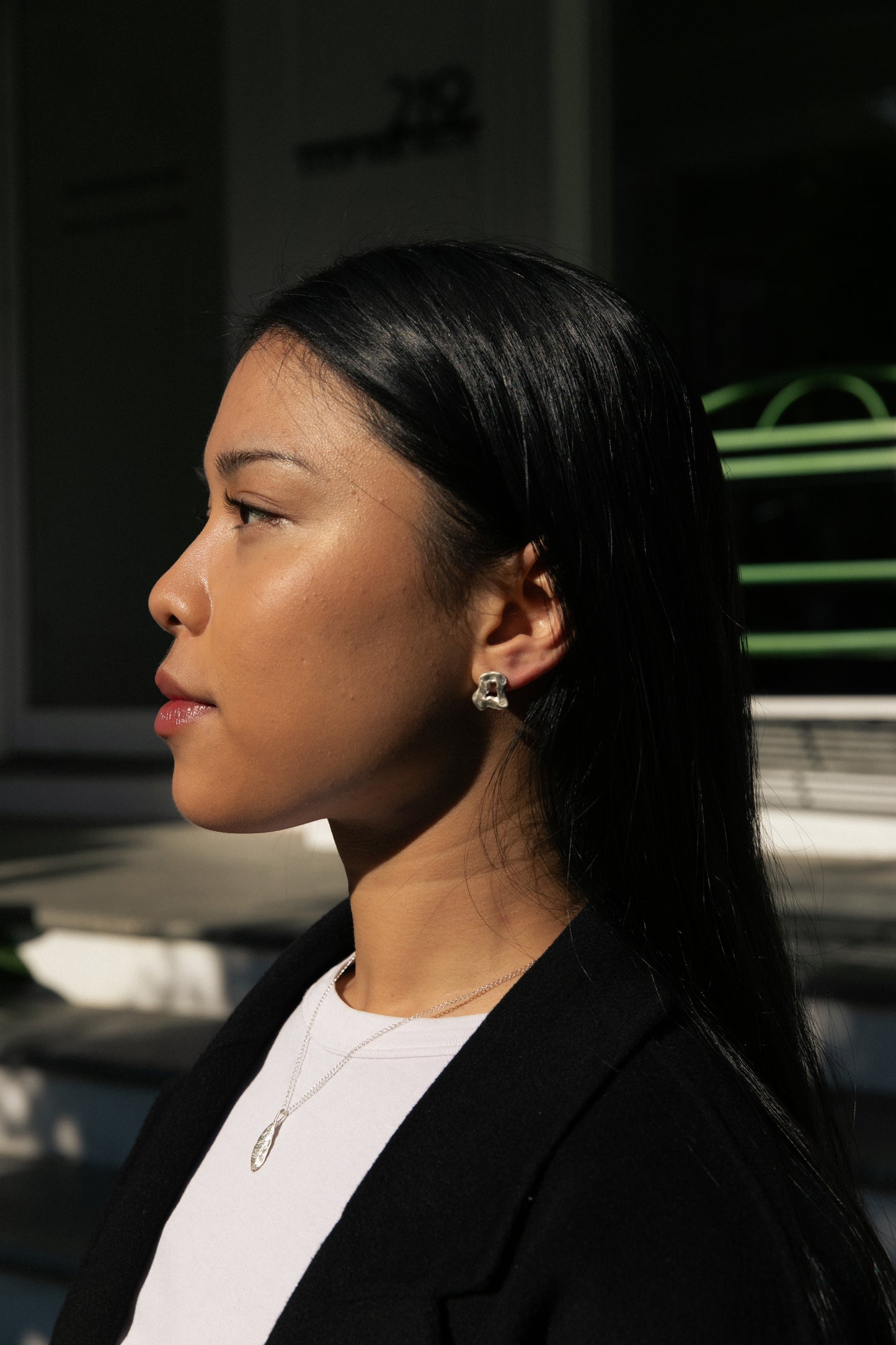 Sunny Side Studs // Silver
