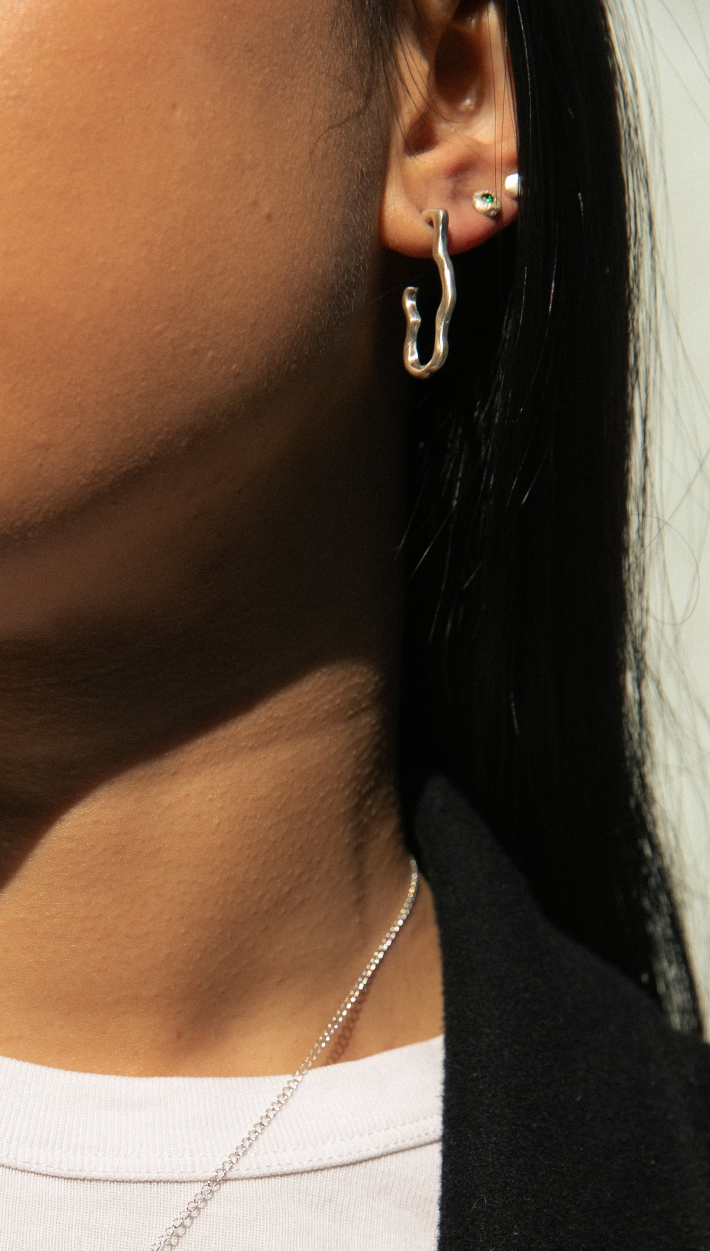 Wobble Hoops // Silver