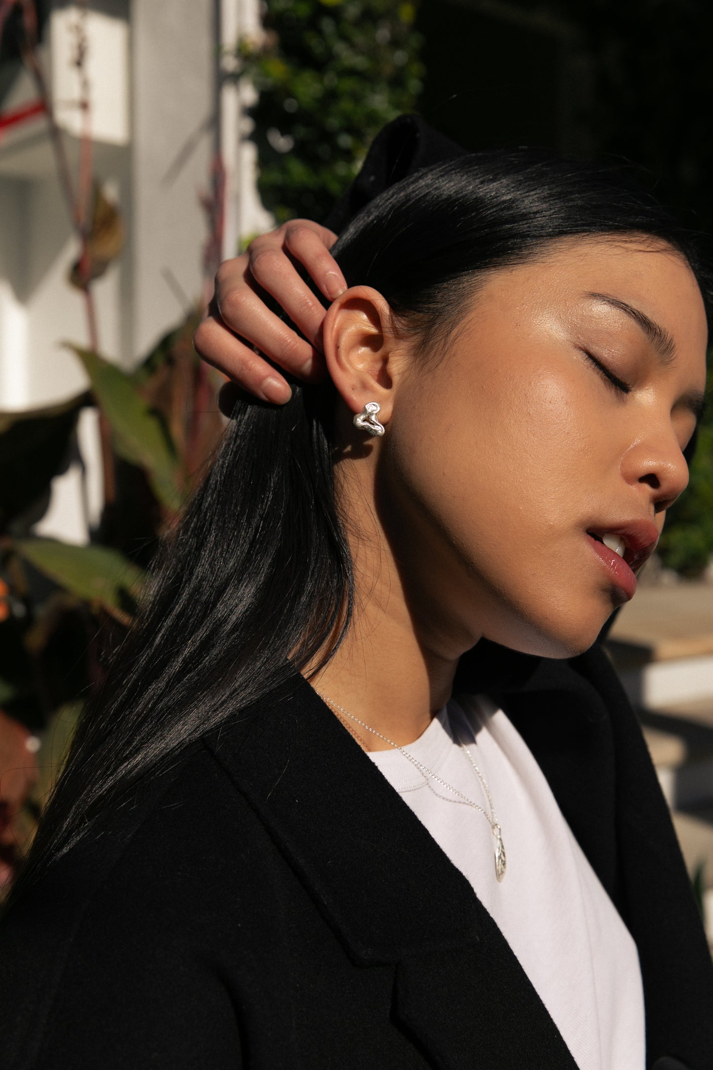 Sunny Side Studs // Silver