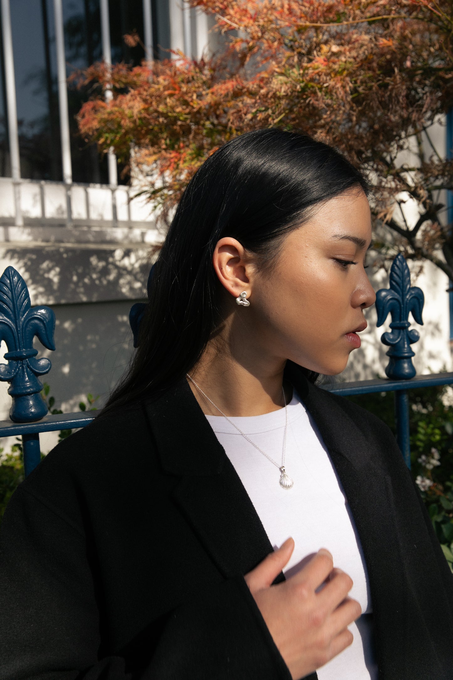 Sunny Side Studs // Silver