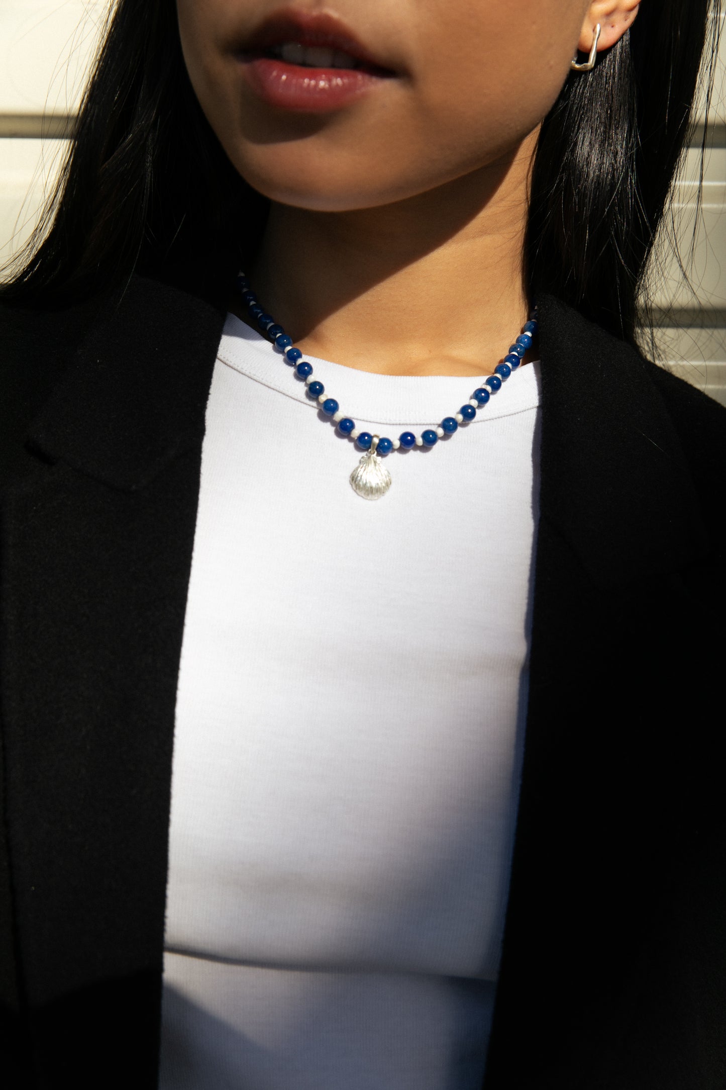 Cove Necklace in Blue Algae