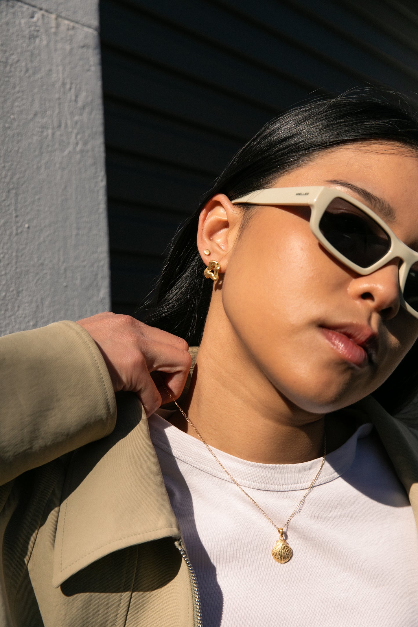 Sunny Side Studs // Gold