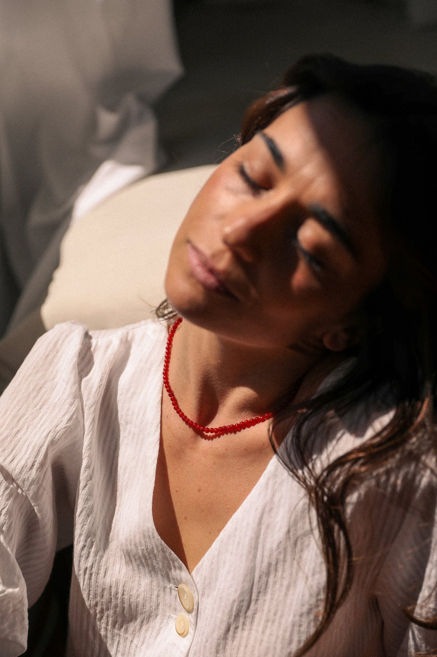 Mina Necklace // Red Algae