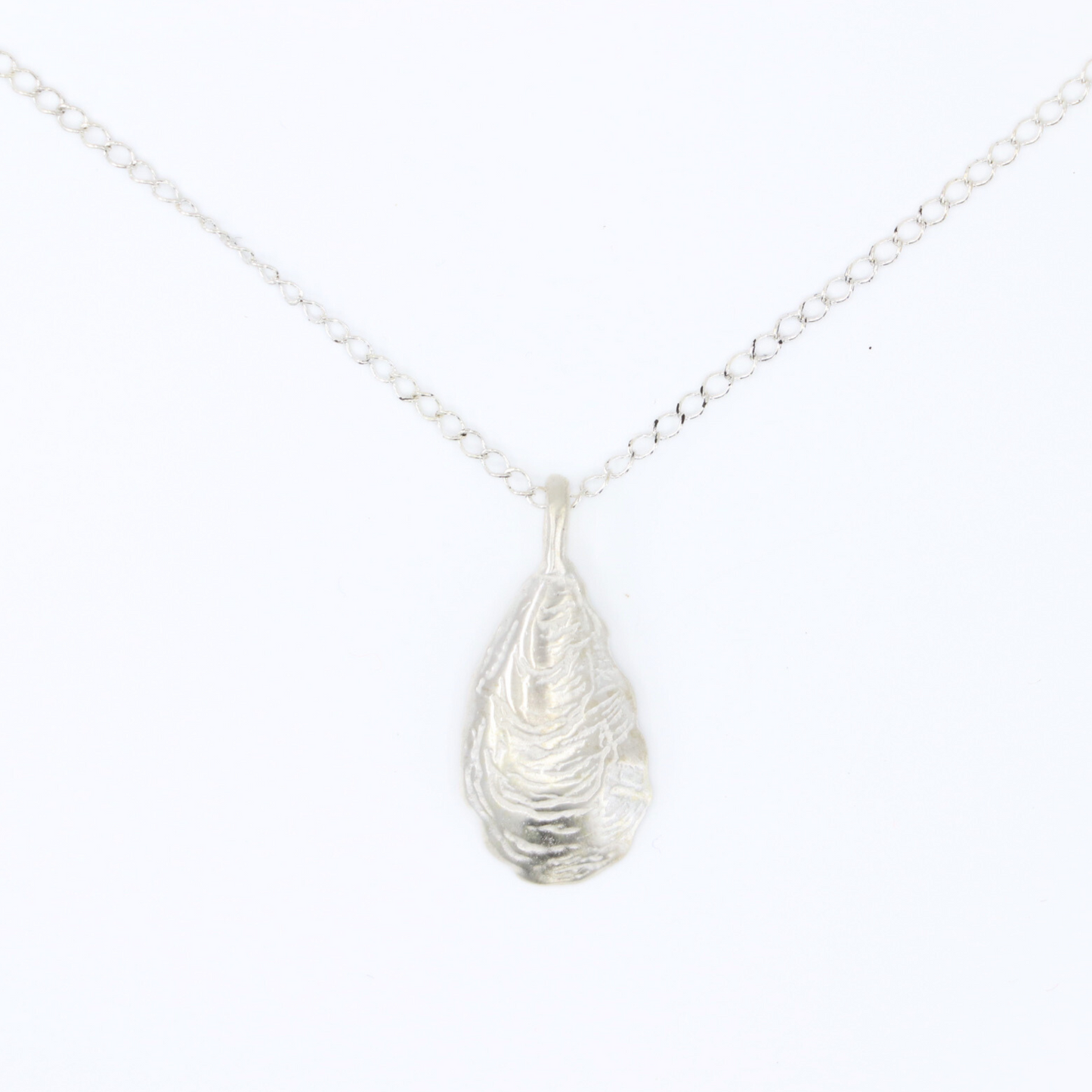 Oyster Pendant // Silver