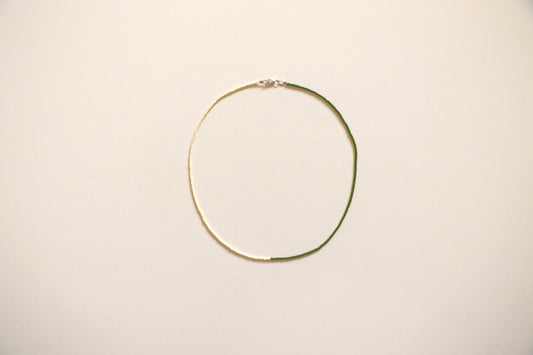 Cora Necklace // Pistachio & Sand